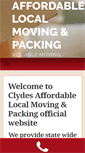 Mobile Screenshot of clydesaffordablemoving.com